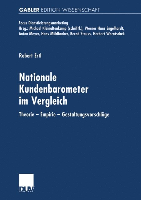 Robert Ertl - Nationale Kundenbarometer im Vergleich, E-bok