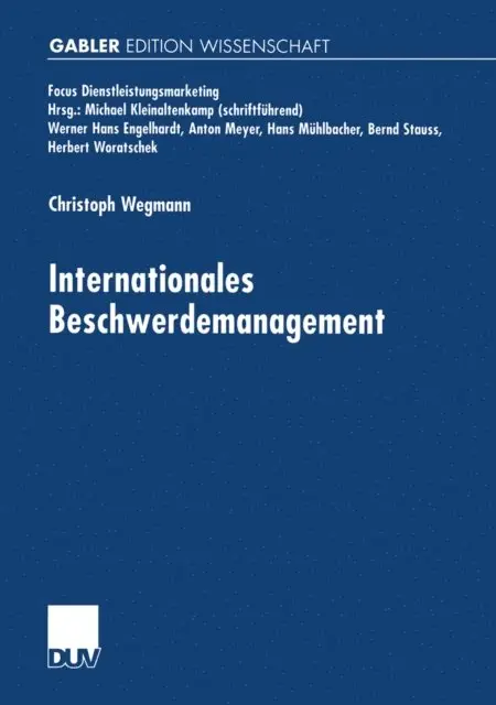 Christoph Wegmann - Internationales Beschwerdemanagement, E-bok. Tillgänglighet: Lägg i varukorg