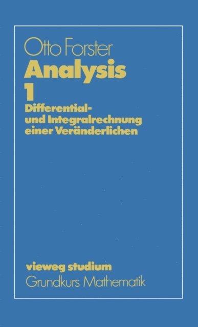 Otto Forster - Analysis 1, E-bok