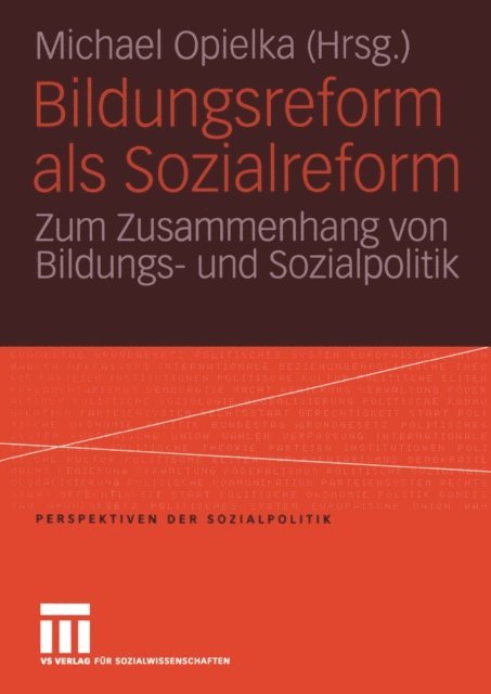 Michael Opielka - Bildungsreform als Sozialreform, E-bok