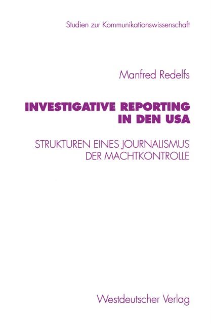 Manfred Redelfs - Investigative Reporting in den USA, E-bok