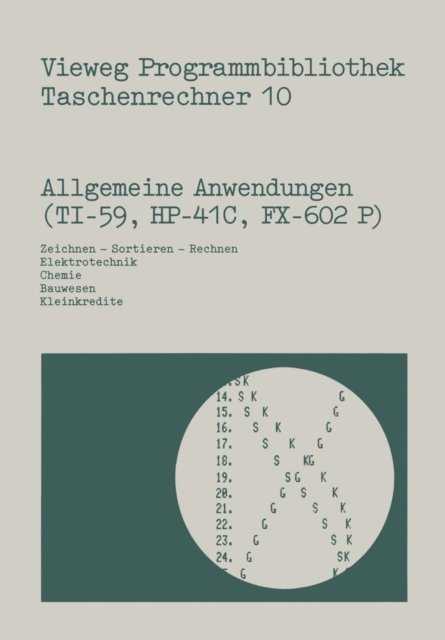Norbert Hoffmann - Allgemeine Anwendungen (TI-59, HP-41 C, FX-602 P), E-bok