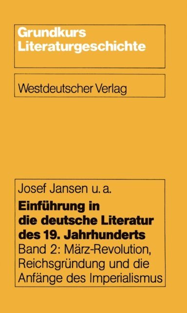 Josef Jansen - Einführung in die deutsche Literatur des 19. Jahrhunderts, E-bok