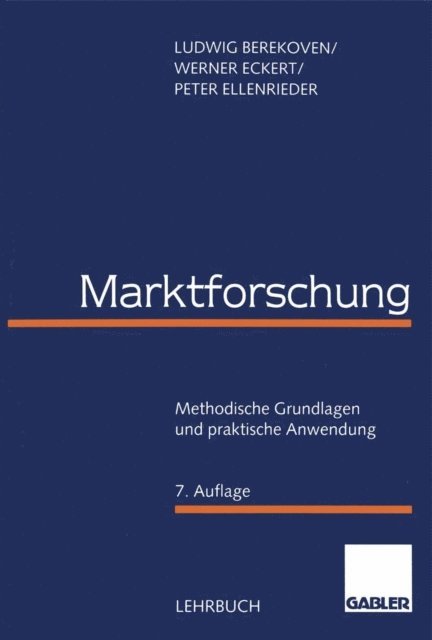 Peter Ellenrieder, Werner Eckert - Marktforschung, E-bok