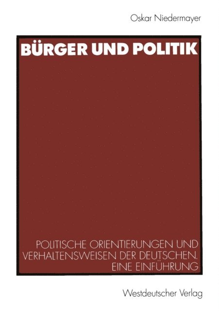 Oskar Niedermayer - Bürger und Politik, E-bok