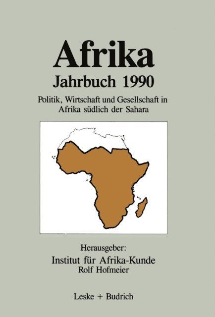 Rolf Hofmeier - Afrika Jahrbuch 1990, E-bok