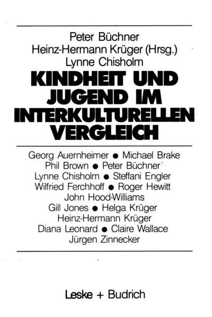 Heinz-Hermann Kruger - Kindheit und Jugend im interkulturellen Vergleich, E-bok