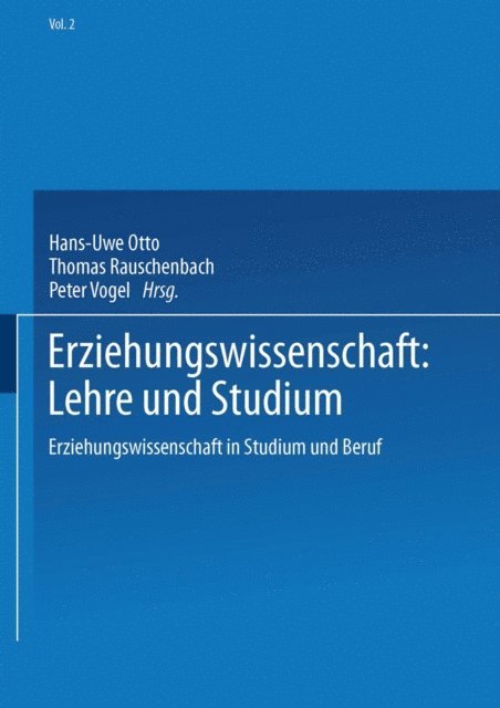 Hans-Uwe Otto - Erziehungswissenschaft: Lehre und Studium, E-bok