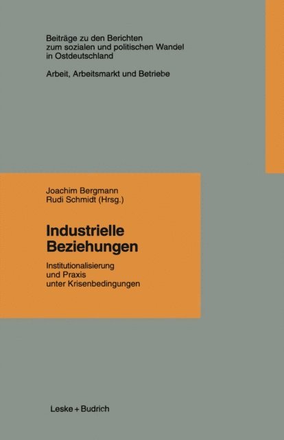 Joachim Bergmann - Industrielle Beziehungen, E-bok