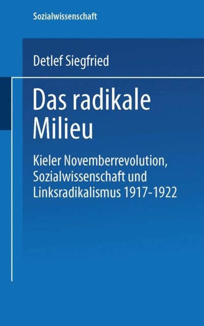 Detlef Siegfried - Das radikale Milieu, E-bok