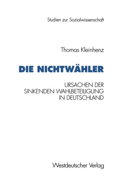 Thomas Kleinhenz - Die Nichtwähler, E-bok