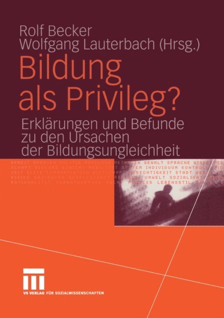 Wolfgang Lauterbach, Rolf Becker - Bildung als Privileg?, E-bok