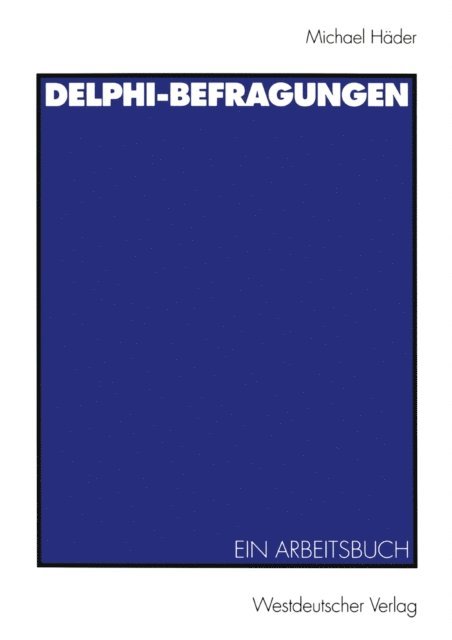 Michael Hader - Delphi-Befragungen, E-bok