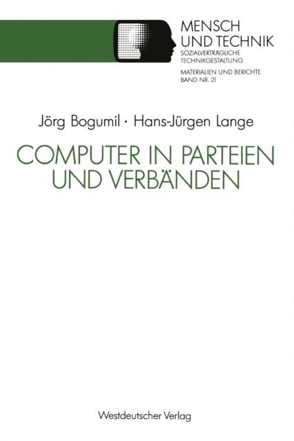 Hans-Jurgen Lange - Computer in Parteien und Verbänden, E-bok