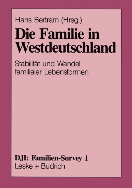 Hans Bertram - Die Familie in Westdeutschland, E-bok