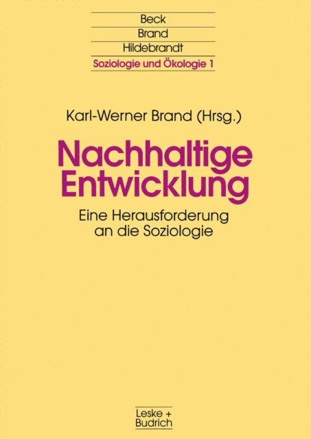Karl-Werner Brand - Nachhaltige Entwicklung, E-bok