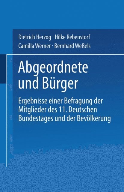 Dietrich Herzog, Dietrich Herzog - Abgeordnete und Bürger, E-bok