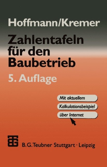 Manfred Hoffmann - Zahlentafeln für den Baubetrieb, E-bok