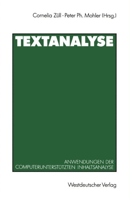Peter Ph. Mohler, Cornelia Zull - Textanalyse, E-bok