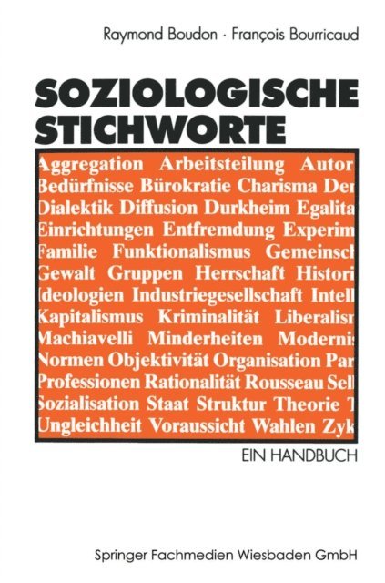 Francois Bourricaud - Soziologische Stichworte, E-bok