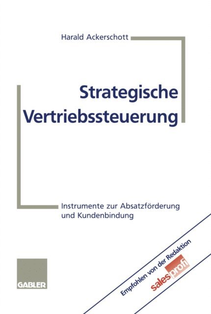Harald Ackerschott - Strategische Vertriebssteuerung, E-bok