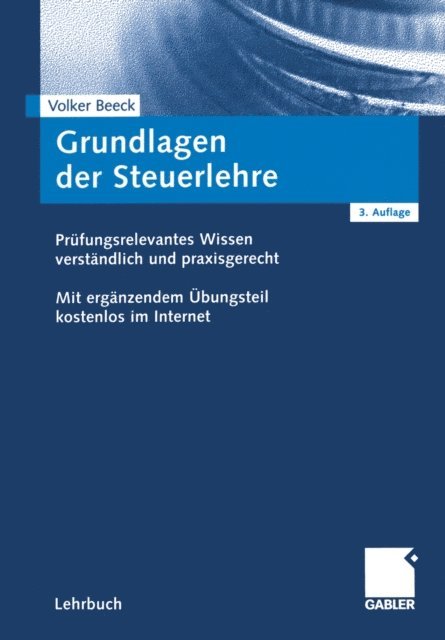 Volker Beeck - Grundlagen der Steuerlehre, E-bok