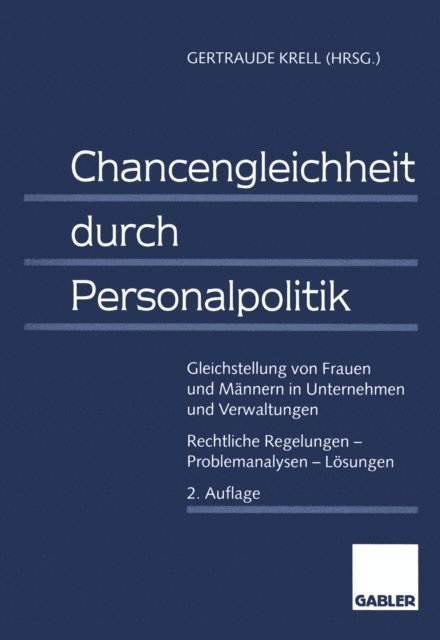 Gertraude Krell - Chancengleichheit durch Personalpolitik, E-bok