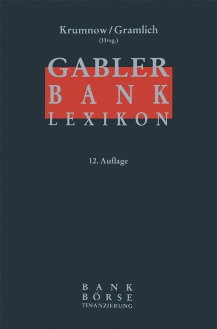 Ludwig Gramlich, Jurgen Krumnow - Gabler Bank-Lexikon, E-bok
