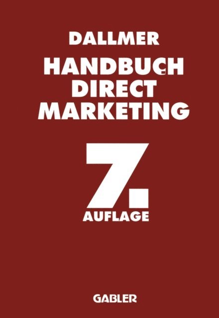 Heinz Dallmer - Handbuch Direct Marketing, E-bok