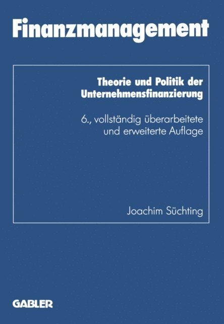 Joachim Suchting - Finanzmanagement, E-bok