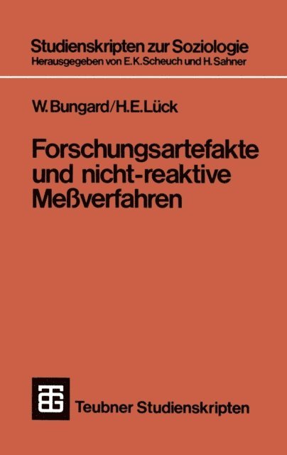 H. E. Luck - Forschungsartefakte und nicht-reaktive Meßverfahren, E-bok