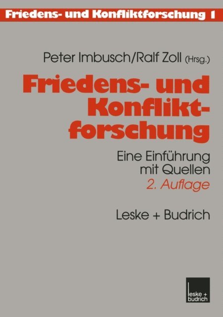 Peter Imbusch - Friedens- und Konfliktforschung, E-bok