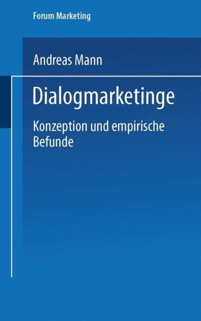 Andreas Mann - Dialogmarketing, E-bok