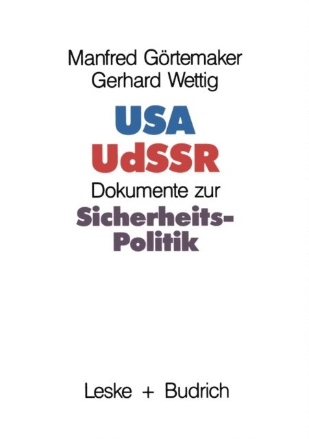 Manfred Gortemaker - USA — UdSSR, E-bok