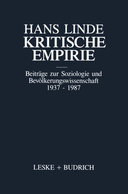 Hans Linde - Kritische Empirie, E-bok. Tillgänglighet: Lägg i varukorg