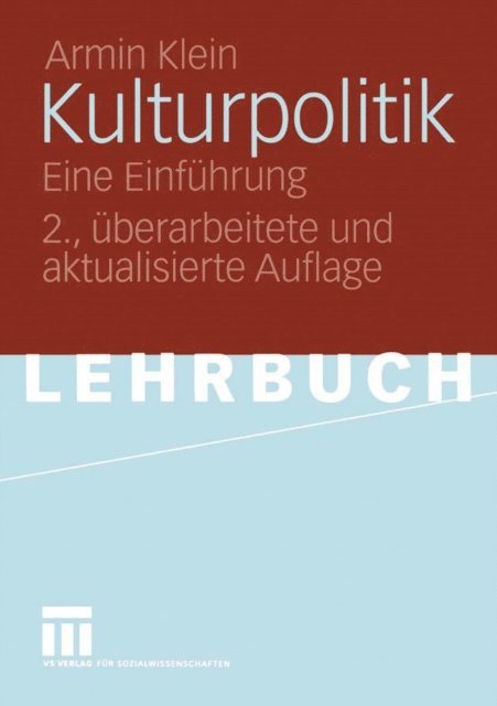 Armin Klein - Kulturpolitik, E-bok