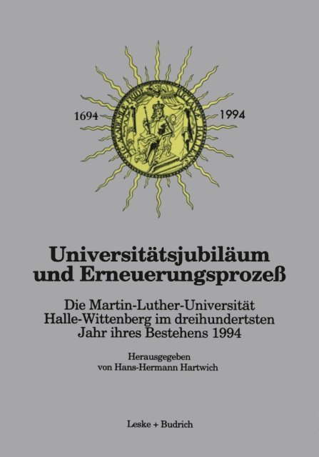 Hans-Hermann Hartwich - Universitätsjubiläum und Erneuerungsprozeß, E-bok