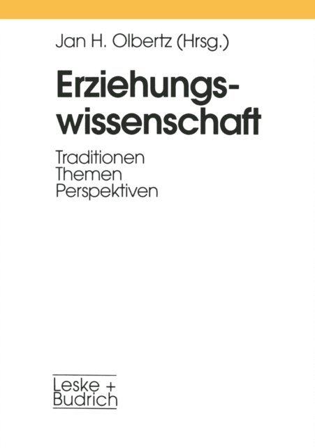 Jan-H. Olbertz - Erziehungswissenschaft, E-bok
