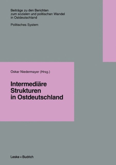Oskar Niedermayer - Intermediäre Strukturen in Ostdeutschland, E-bok