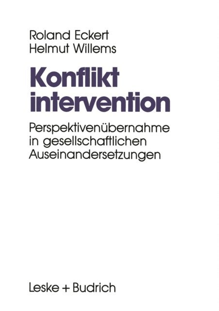 Roland Eckert - Konfliktintervention, E-bok