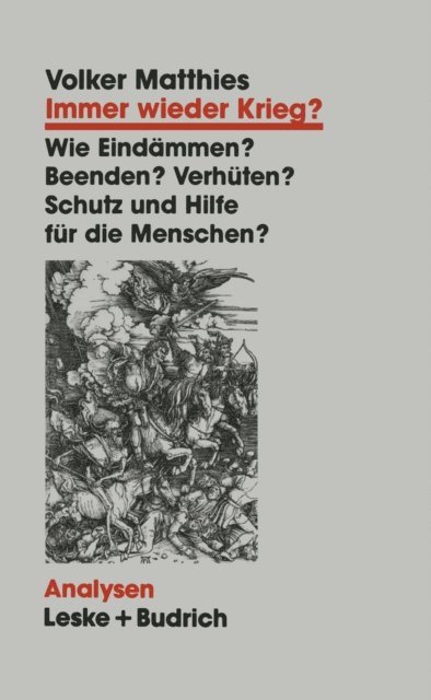Volker Matthies - Immer wieder Krieg?, E-bok