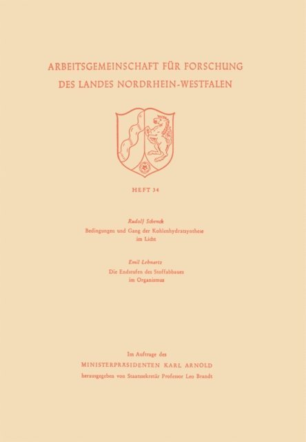 Rudolf Schenck, Rudolf Schenck - Bedingungen und Gang der Kohlenhydratsynthese im Licht / Die Endstufen des Stoffabbaues im Organismus, E-bok