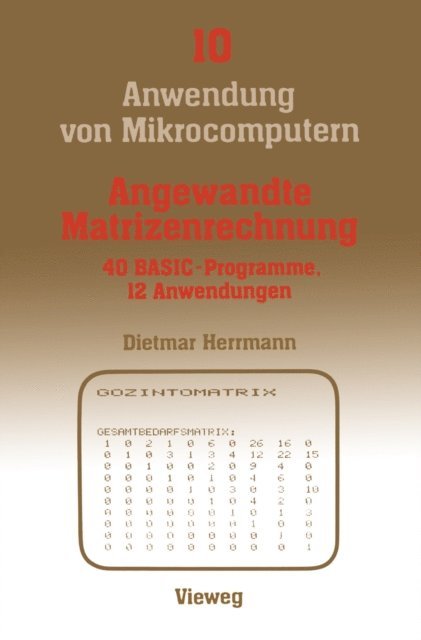 Dietmar Herrmann - Angewandte Matrizenrechnung, E-bok