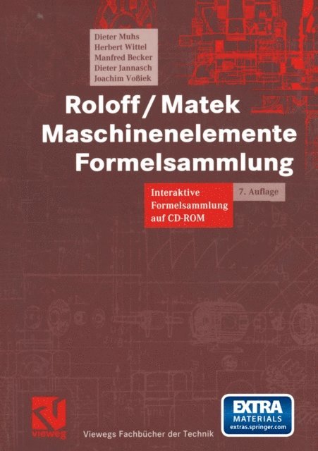 Joachim Voiek, Dieter Jannasch, Manfred Becker, Herbert Wittel, Dieter Muhs - Roloff/Matek Maschinenelemente Formelsammlung, E-bok