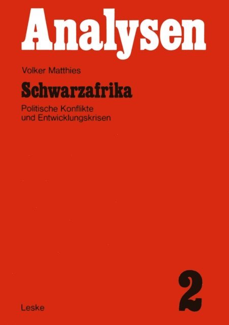 Volker Matthies - Schwarzafrika, E-bok