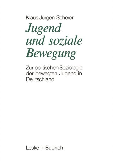 Klaus-Jurgen Scherer - Jugend und soziale Bewegung, E-bok