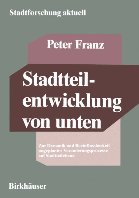 Peter Franz - Stadtteilentwicklung von unten, E-bok
