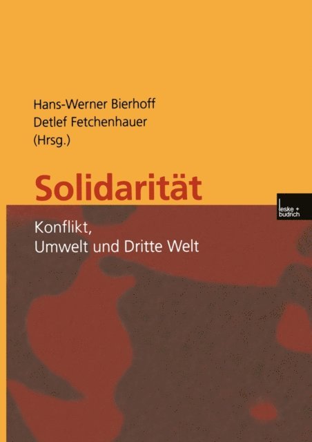 Detlef Fetchenhauer, Hans-Werner Bierhoff - Solidarität, E-bok