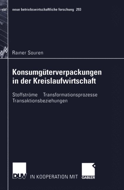 Rainer Souren - Konsumgüterverpackungen in der Kreislaufwirtschaft, E-bok