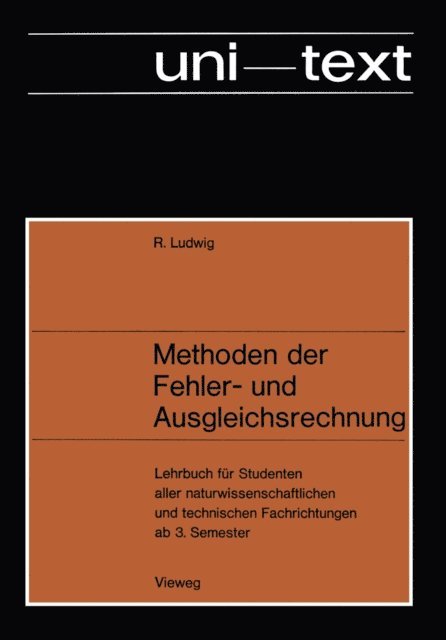 Rudolf Ludwig - Methoden der Fehler- und Ausgleichsrechnung, E-bok